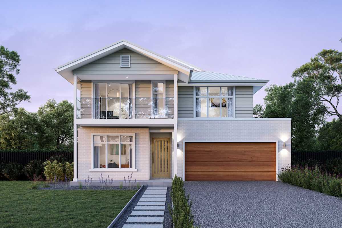 Angelsea 30 house design with Bayport balcony facade