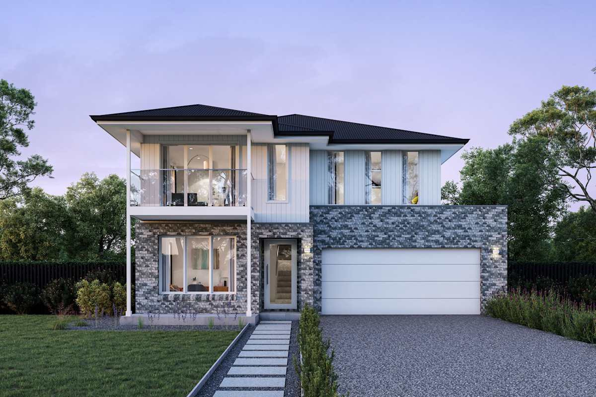 Angelsea 30 house design with Classic balcony facade