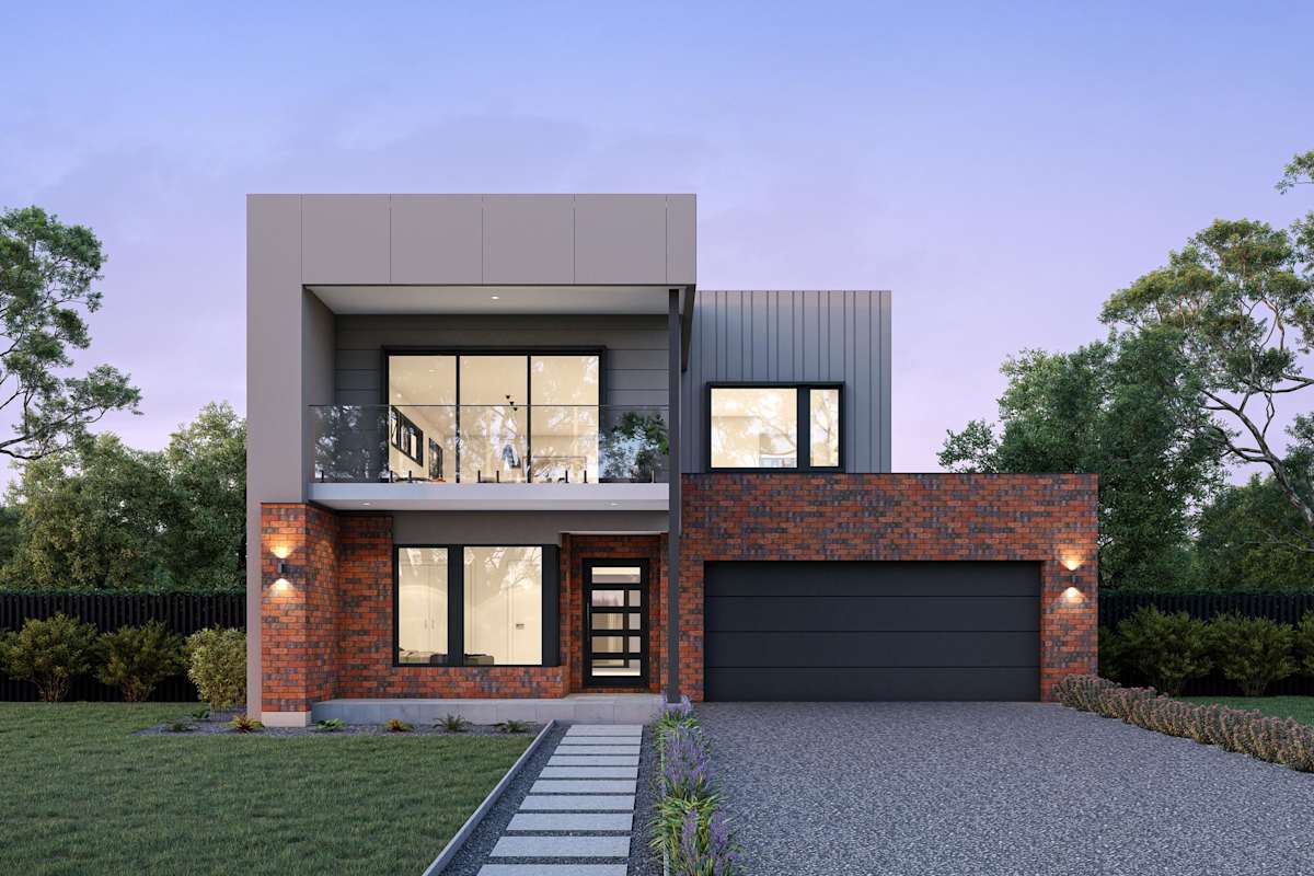 Bellavista 30 house design with Astoria with balcony facade