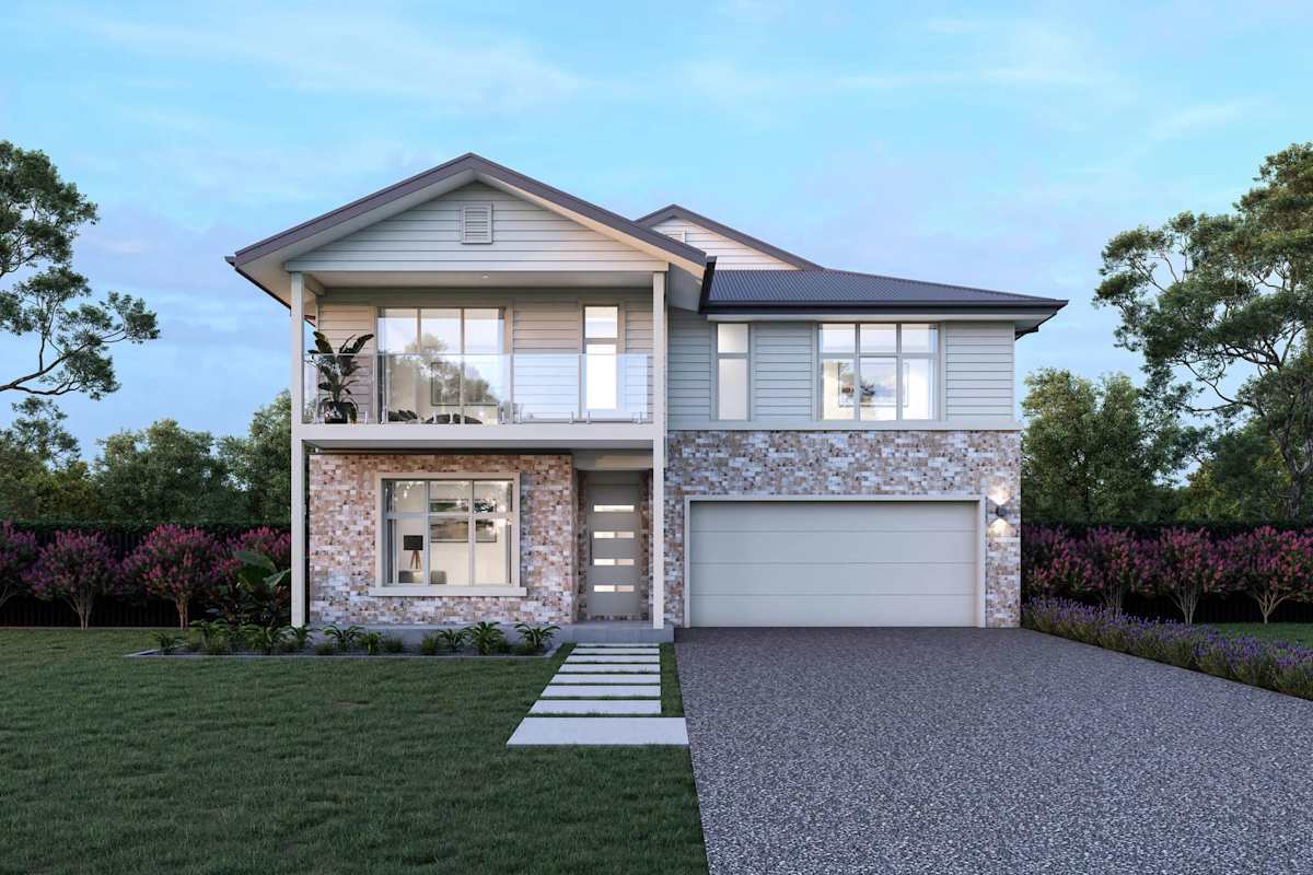 Taroona 32 Home Design Bayport With Balcony Facade