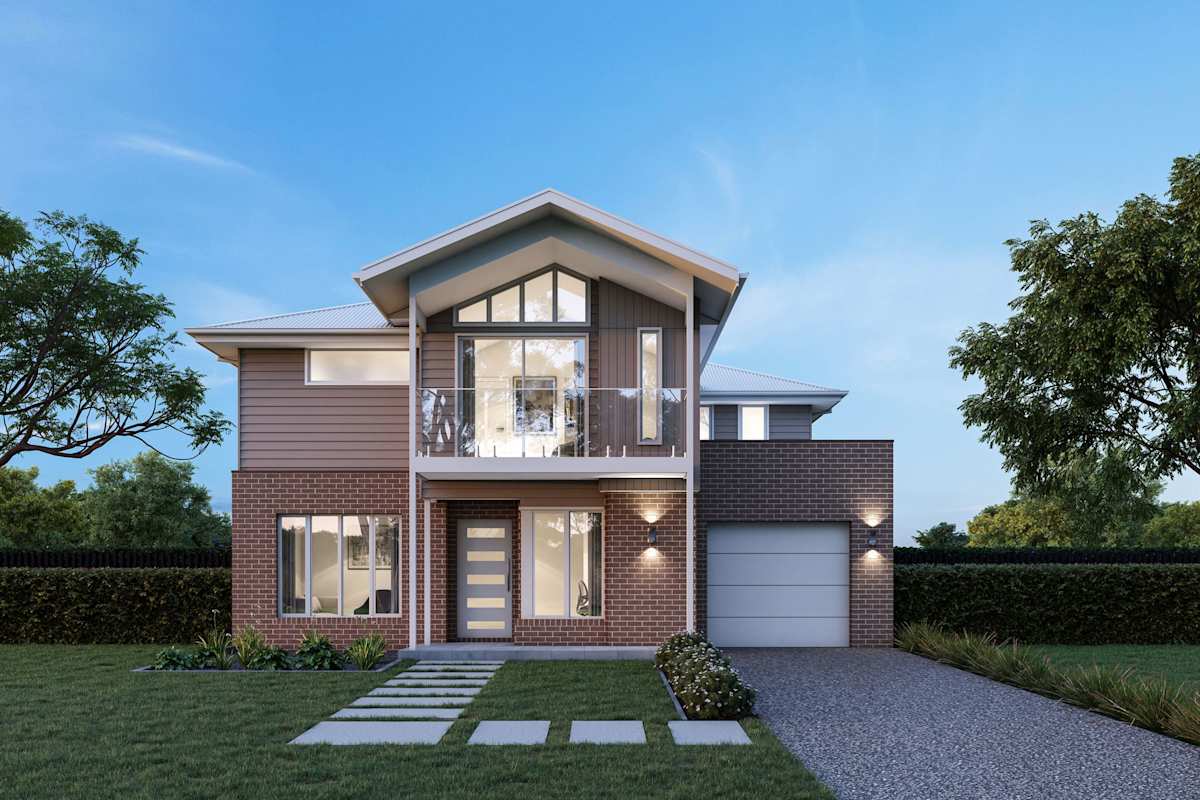 Beechford 25 house design with Boston with balcony facade