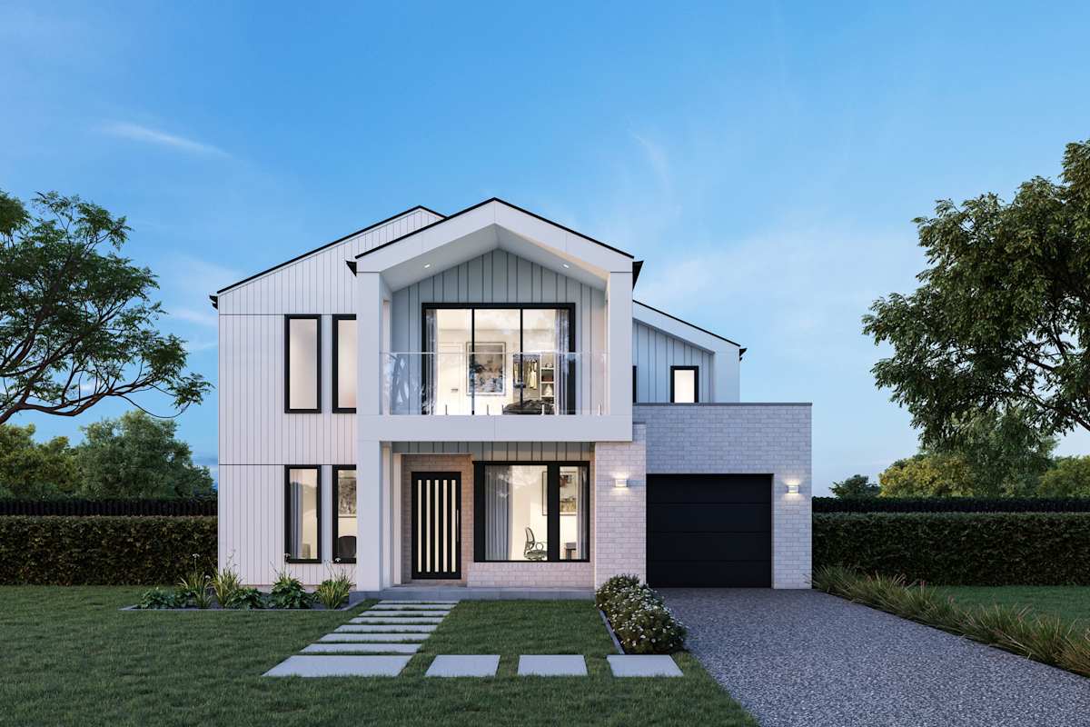 Beechford 25 house design with Malmo with balcony facade