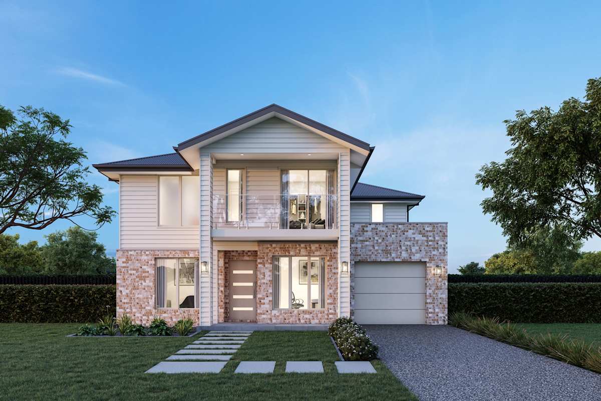 Beechford 25 house design with Nolan with balcony facade