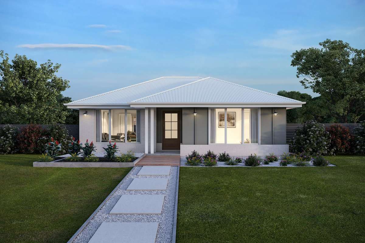 Ascot 12 house design with Modern facade