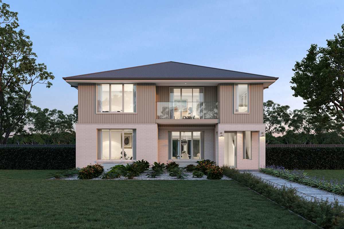 Chadwick 27 house design with Classic with balcony facade