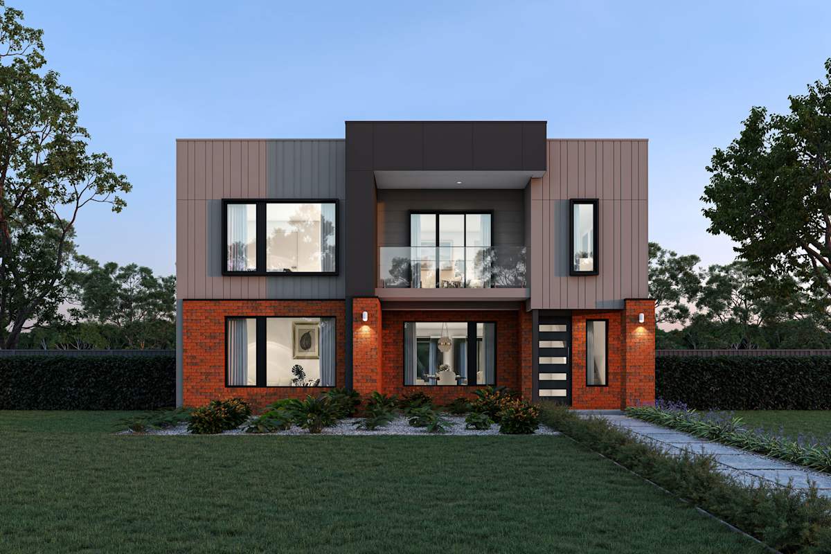 Chadwick 27 house design with Astoria with balcony facade