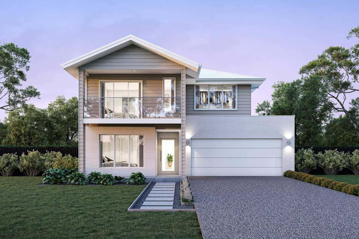 Clearwater 32 house design with Nolan with balcony facade