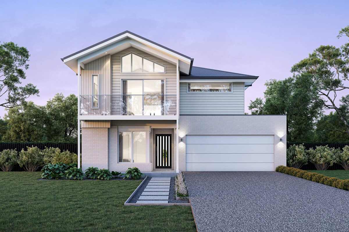 Clearwater 32 house design with Boston with balcony facade