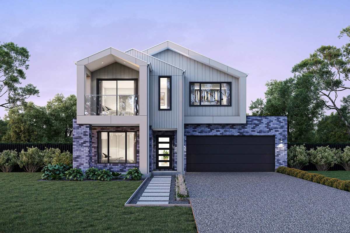 Clearwater 32 house design with Malmo with balcony facade