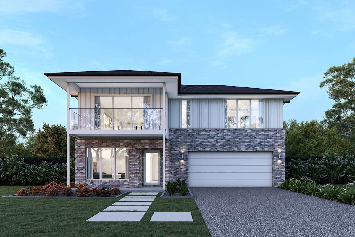 Douglas 27 house design with Classic with balcony facade