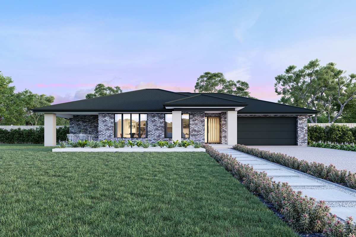 Cambridge 25 house design with Dune facade