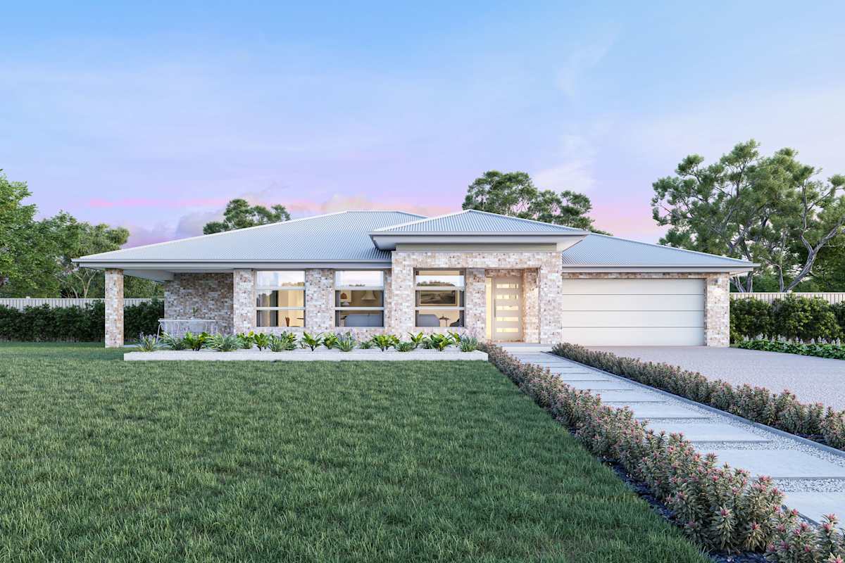 Cambridge 25 house design with Resort facade
