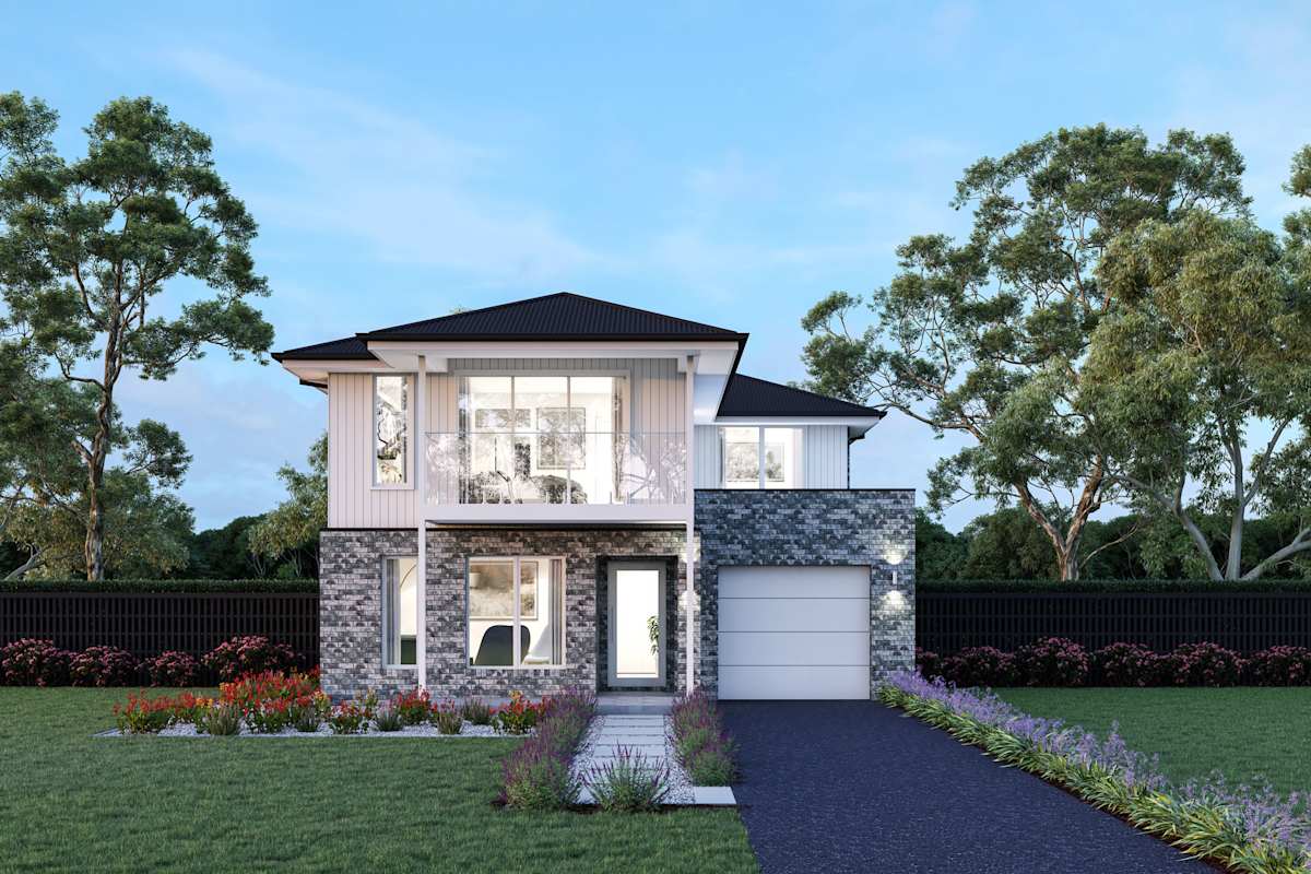 Brookvale 25 house design with Classic with balcony facade