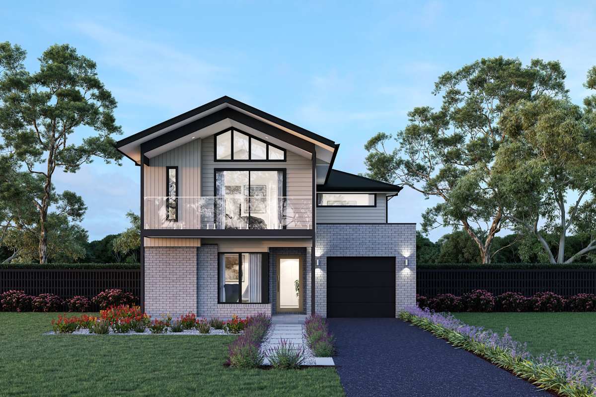 Brookvale 25 house design with Boston with balcony facade