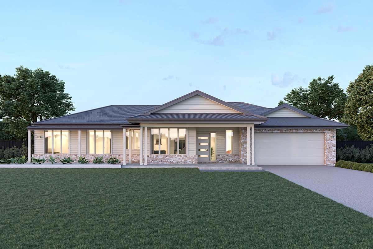 Tamar 24 house design with Newhaven with verandah facade