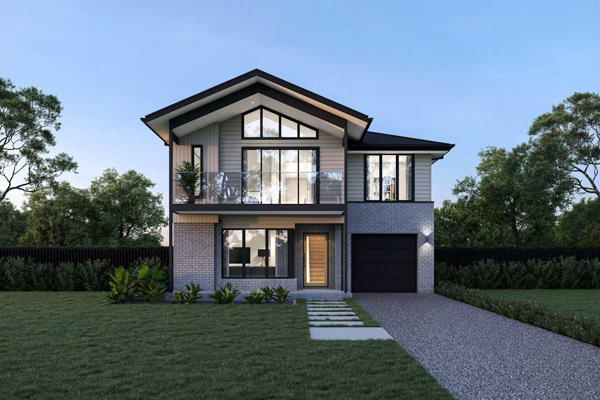 Lennox 23 Home Design Boston with Balcony Facade