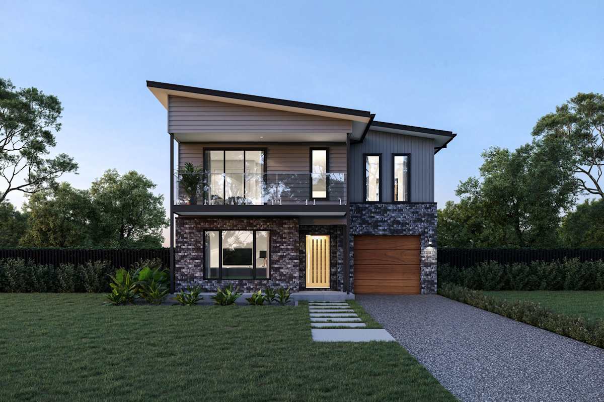 Lennox 23 Home Design Scamander with Balcony Facade