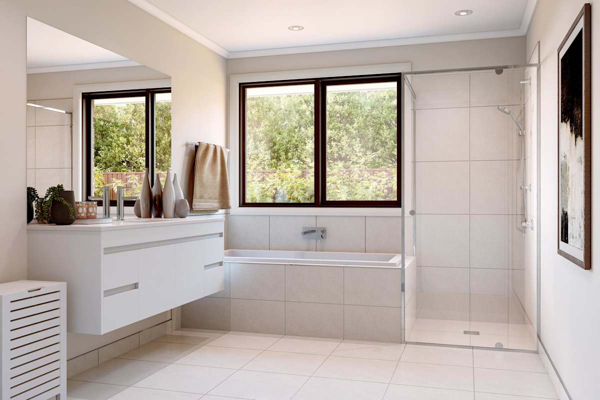 Renwick 15 bathroom in Global style