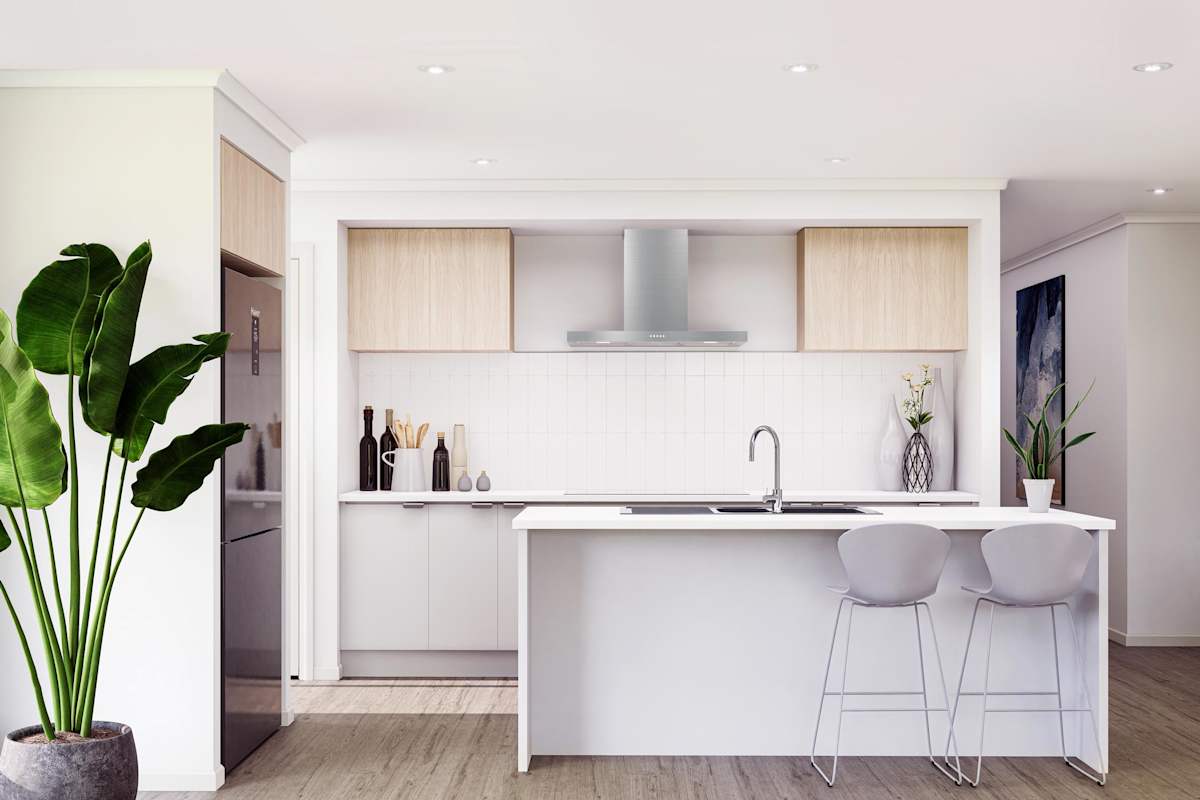 Merino 11 kitchen in Coastal style
