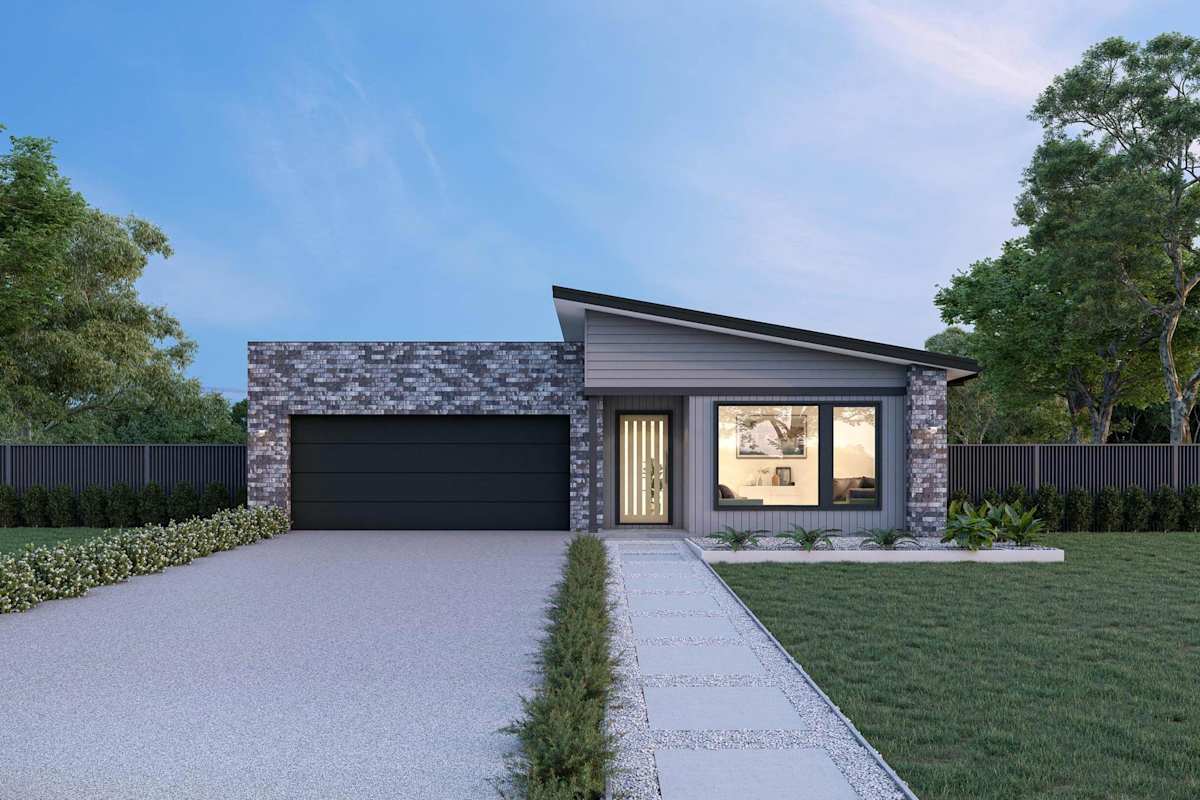 Otago 21 single storey Home Design Byron Facade
