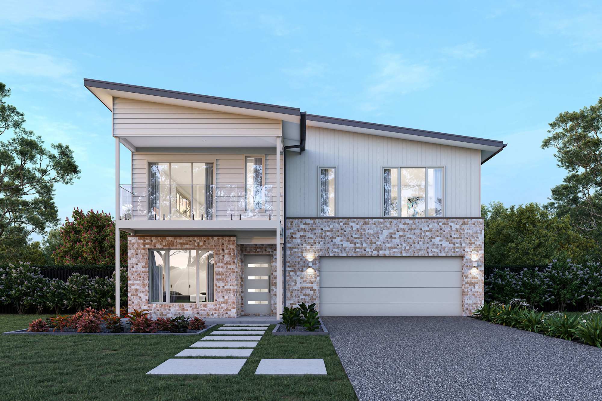 Douglas 27 house design with Scamander with balcony facade
