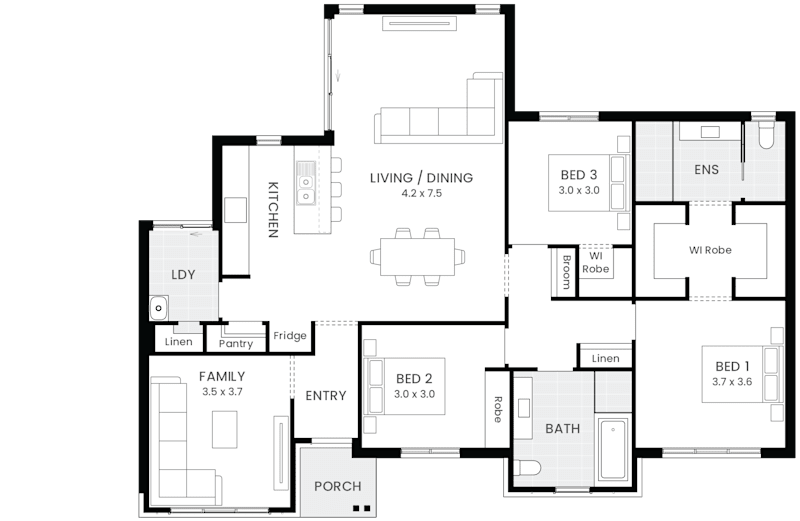 Dunbar 16 floor plan