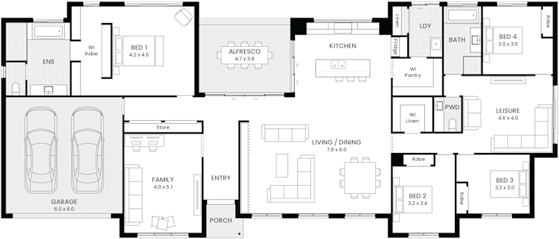 Franklin 34 floor plan
