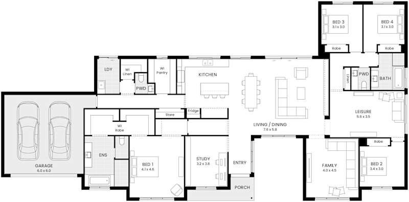 Shearwater 34 floor plan