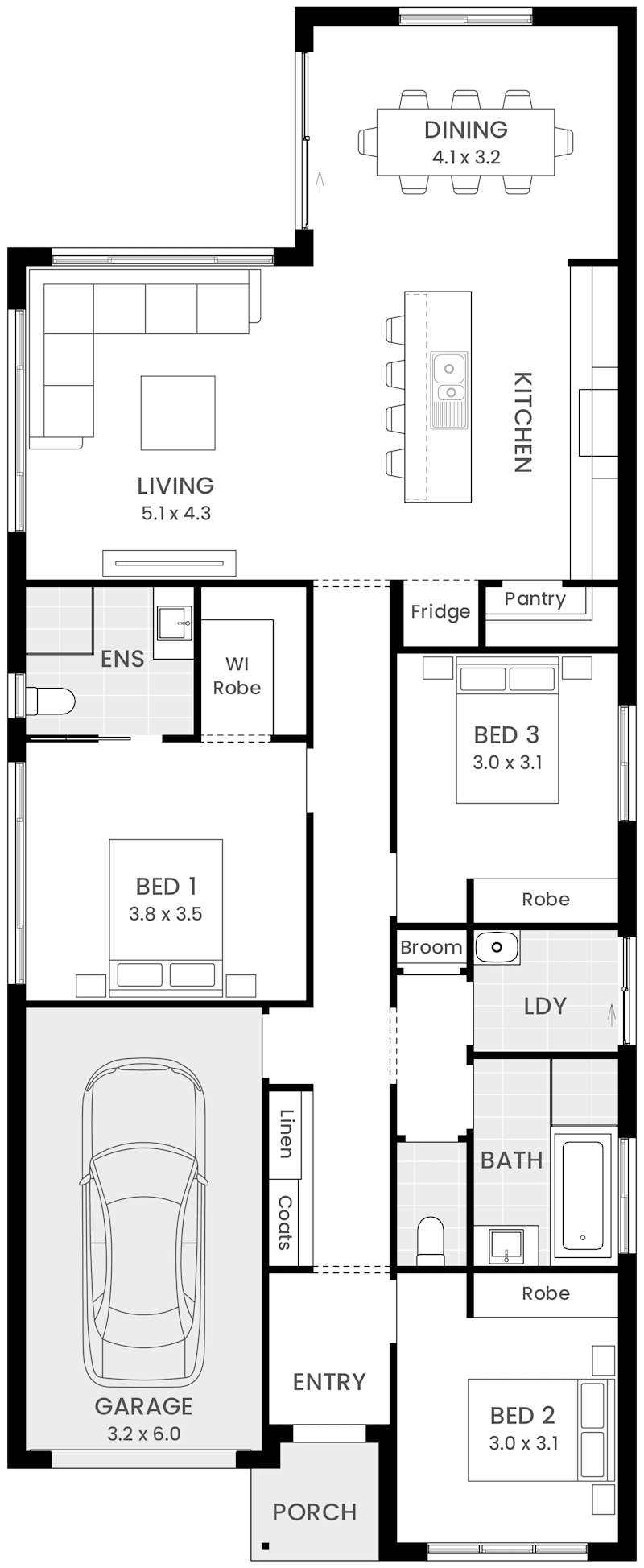Alberta 17 House Design Floorplan