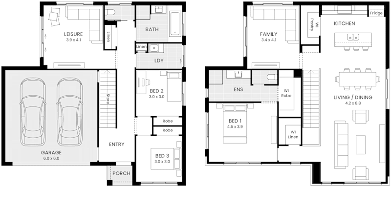 Douglas 27 double storey floor plan