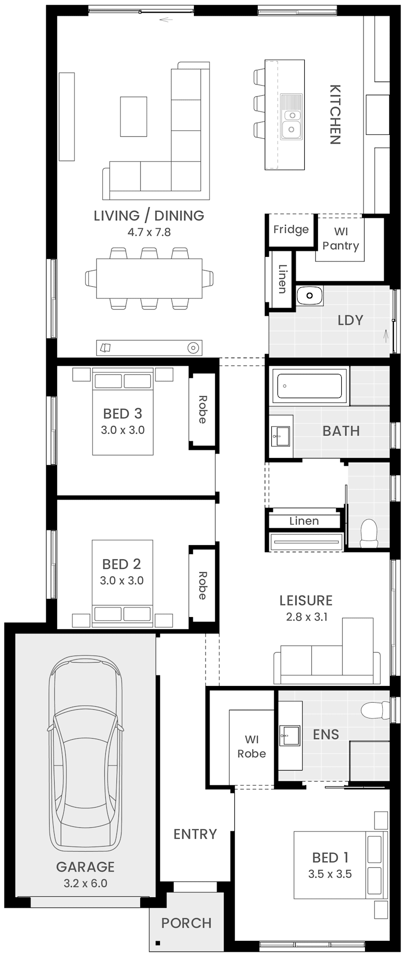Granton 19 single storey home design