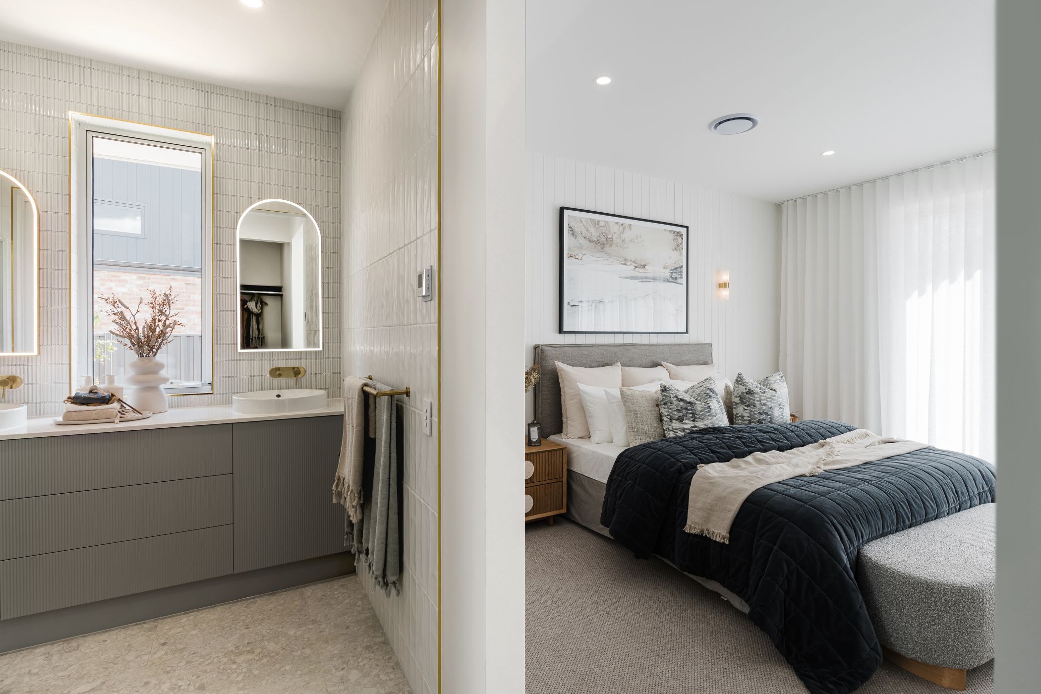 Wilson house design Master Bedroom and Ensuite in coastal - Single Storey Home Designs