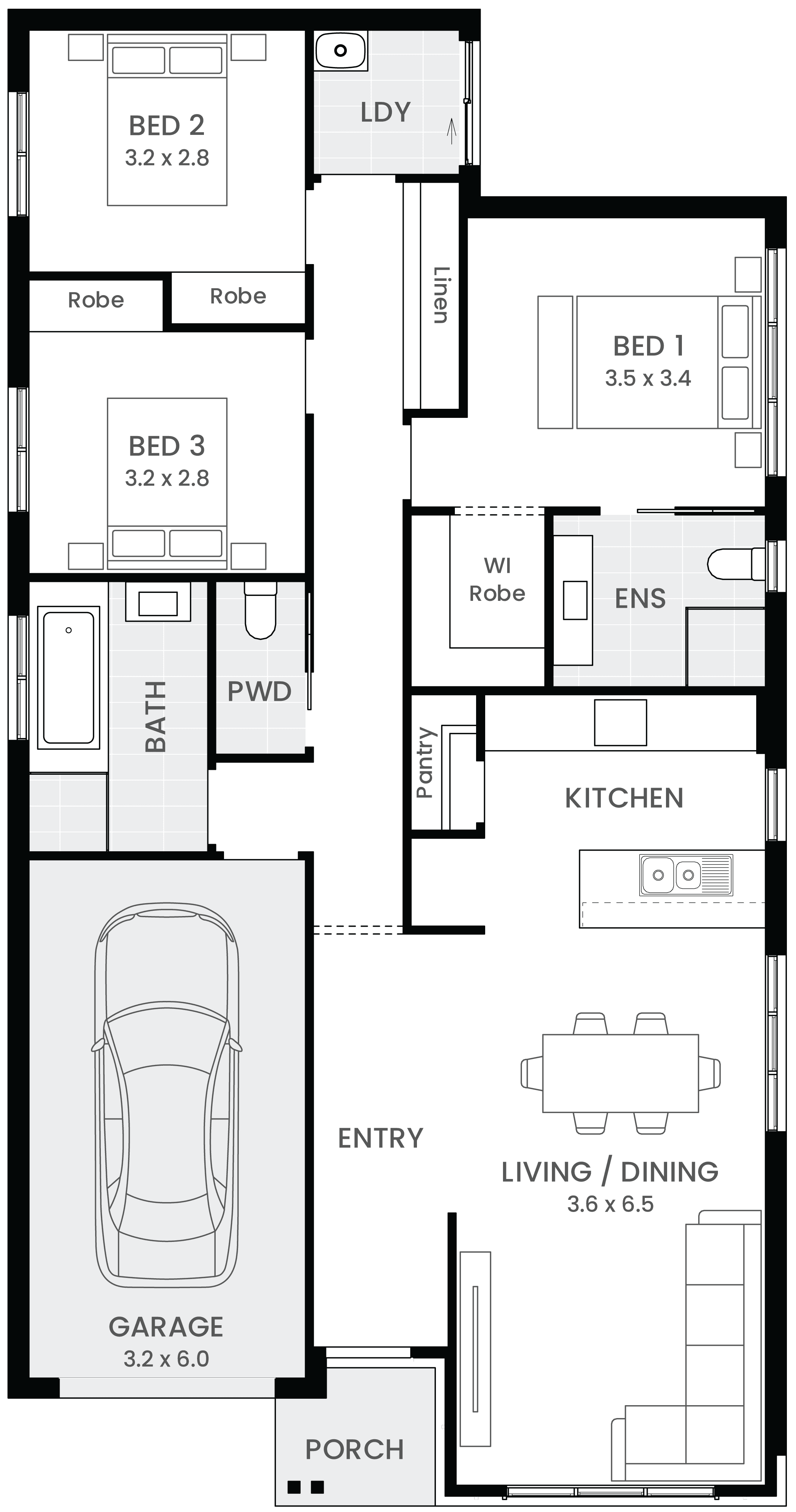 Corsica 16 floor plan