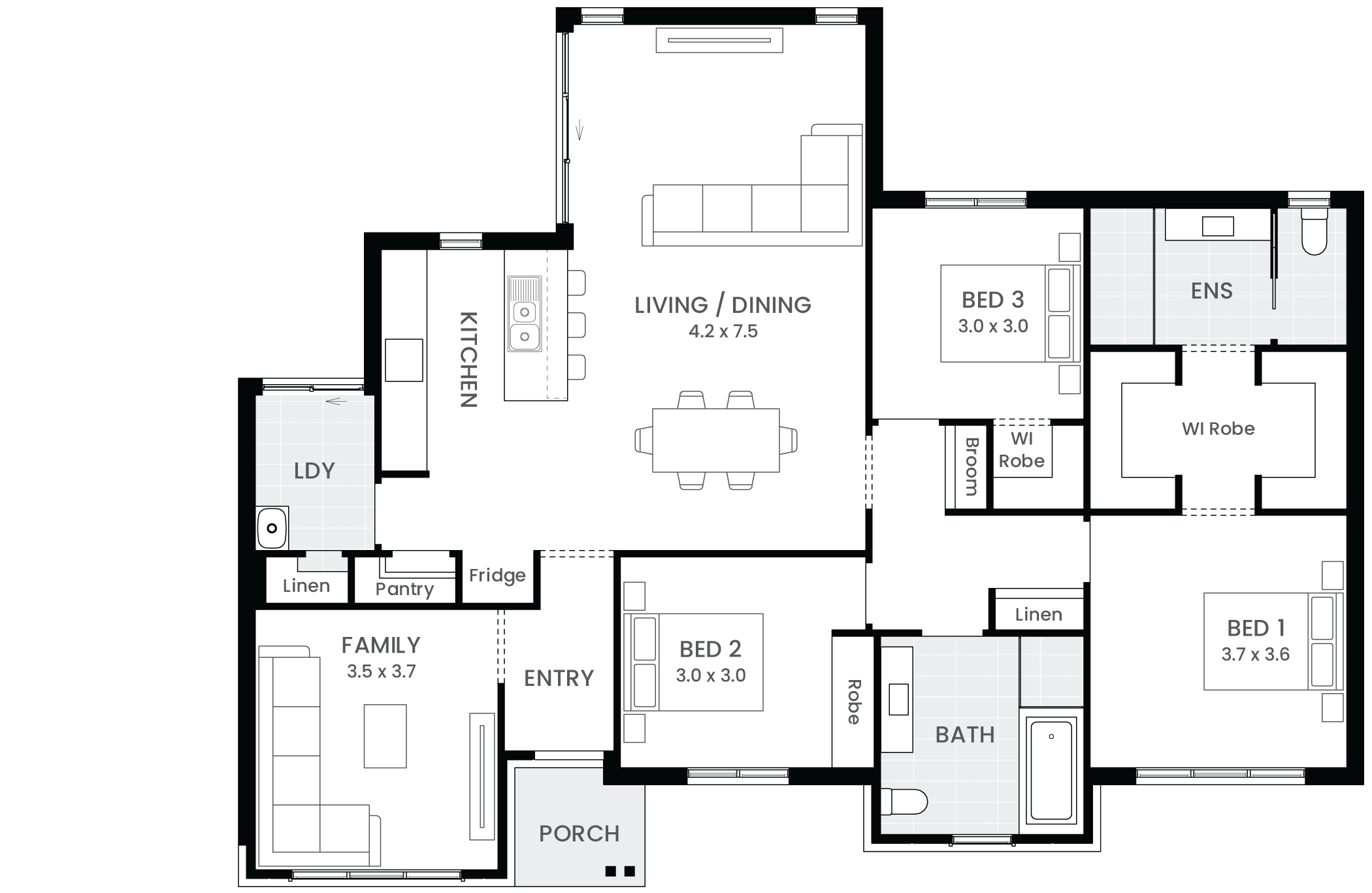 Dunbar 16 floor plan