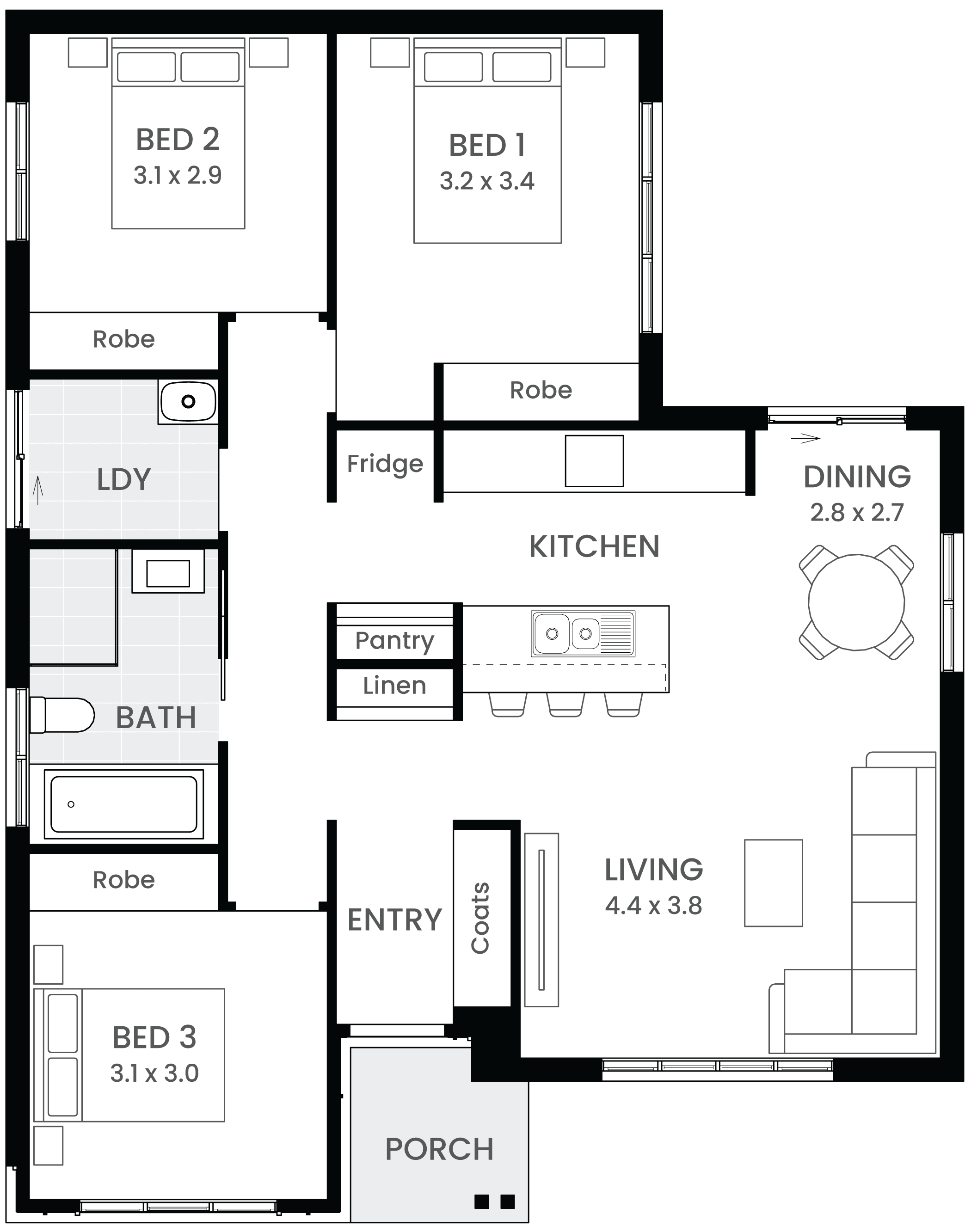 Monash 11 floor plan
