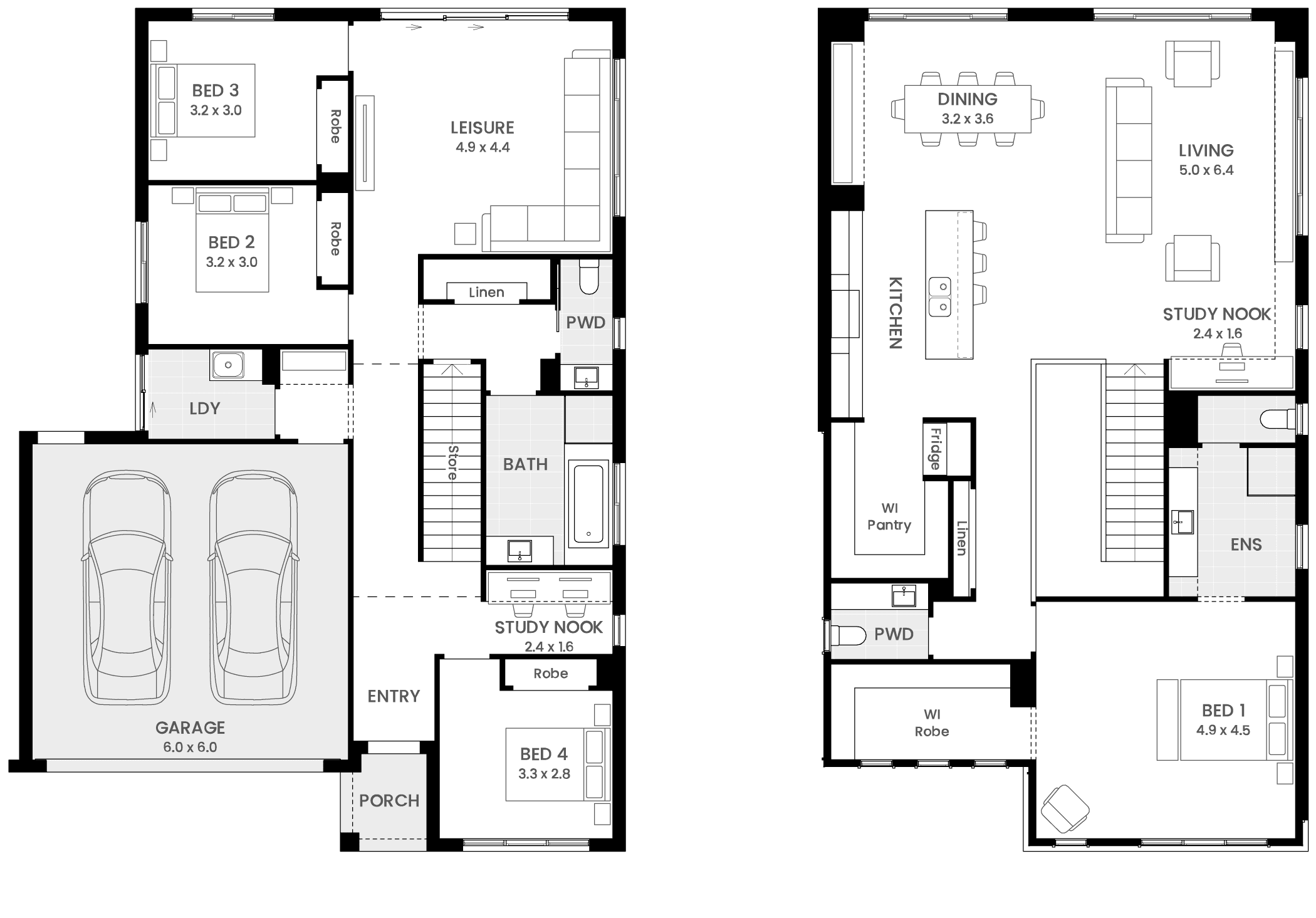 Clearwater 32 floor plan