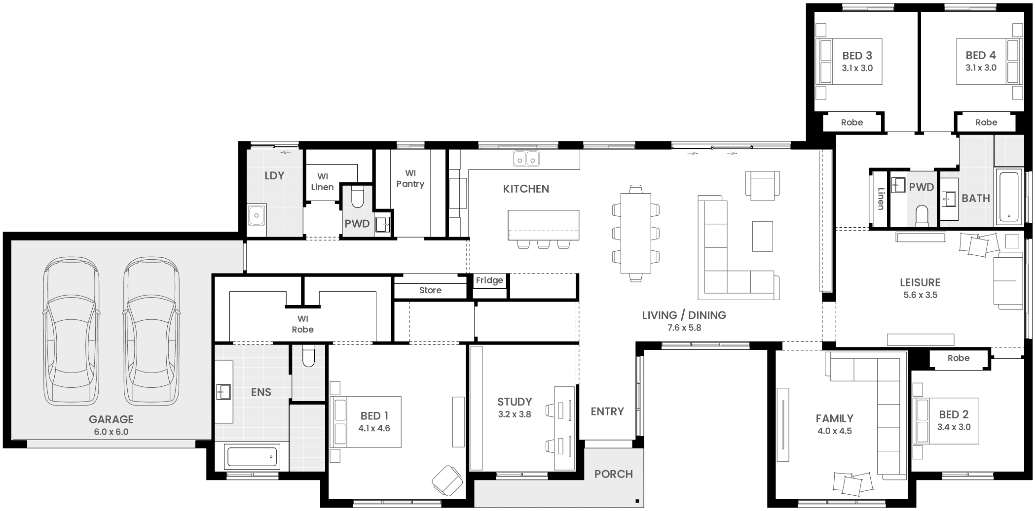 Shearwater 34 floor plan