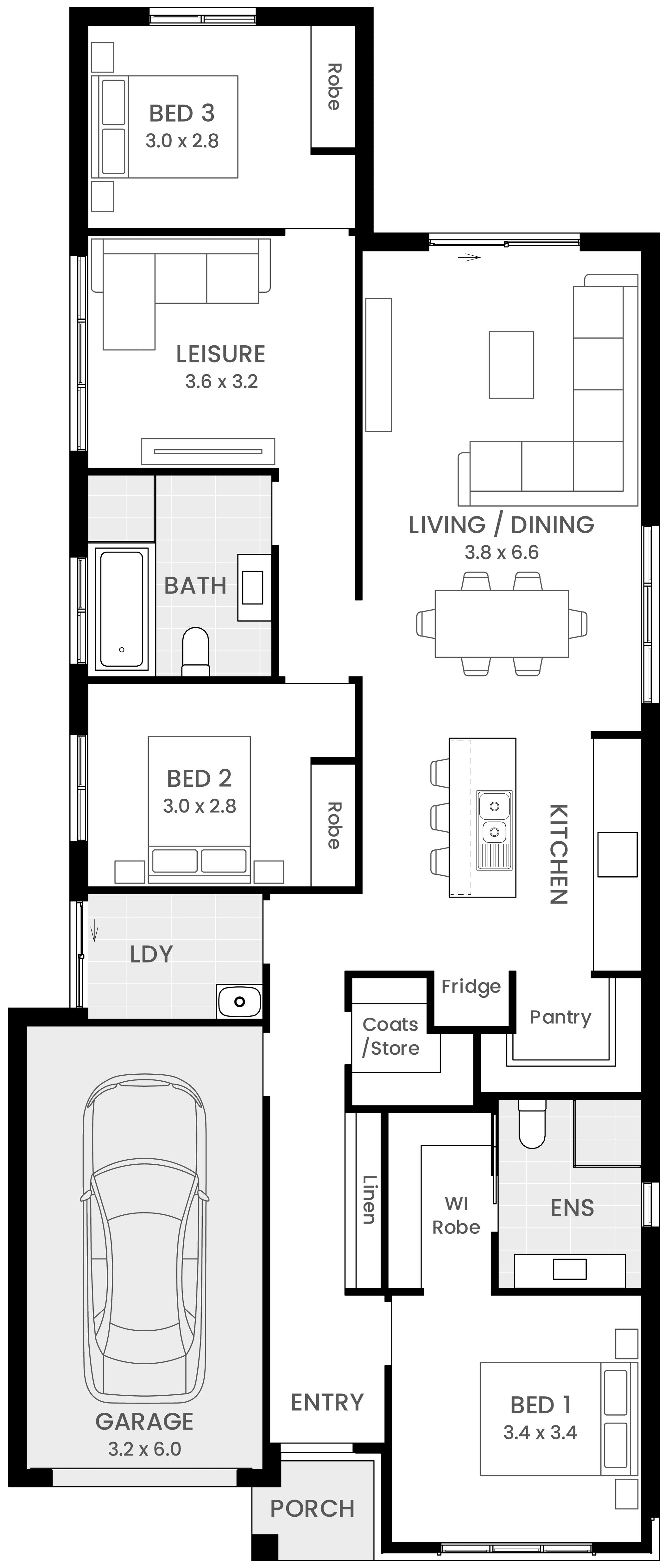 Ashbury Single Storey Home Design