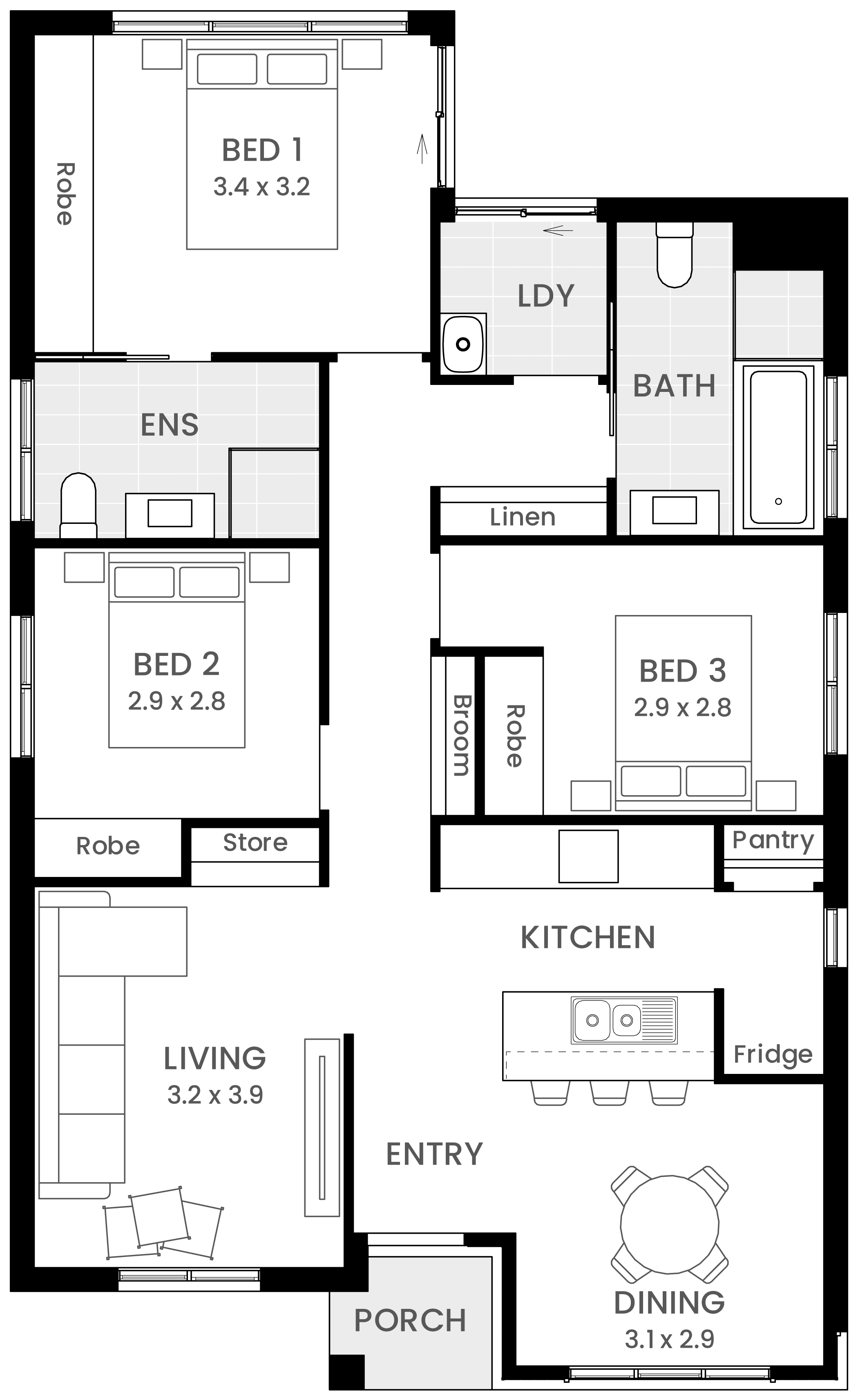 Ashfield 12 single storey Home Design Floor Plan