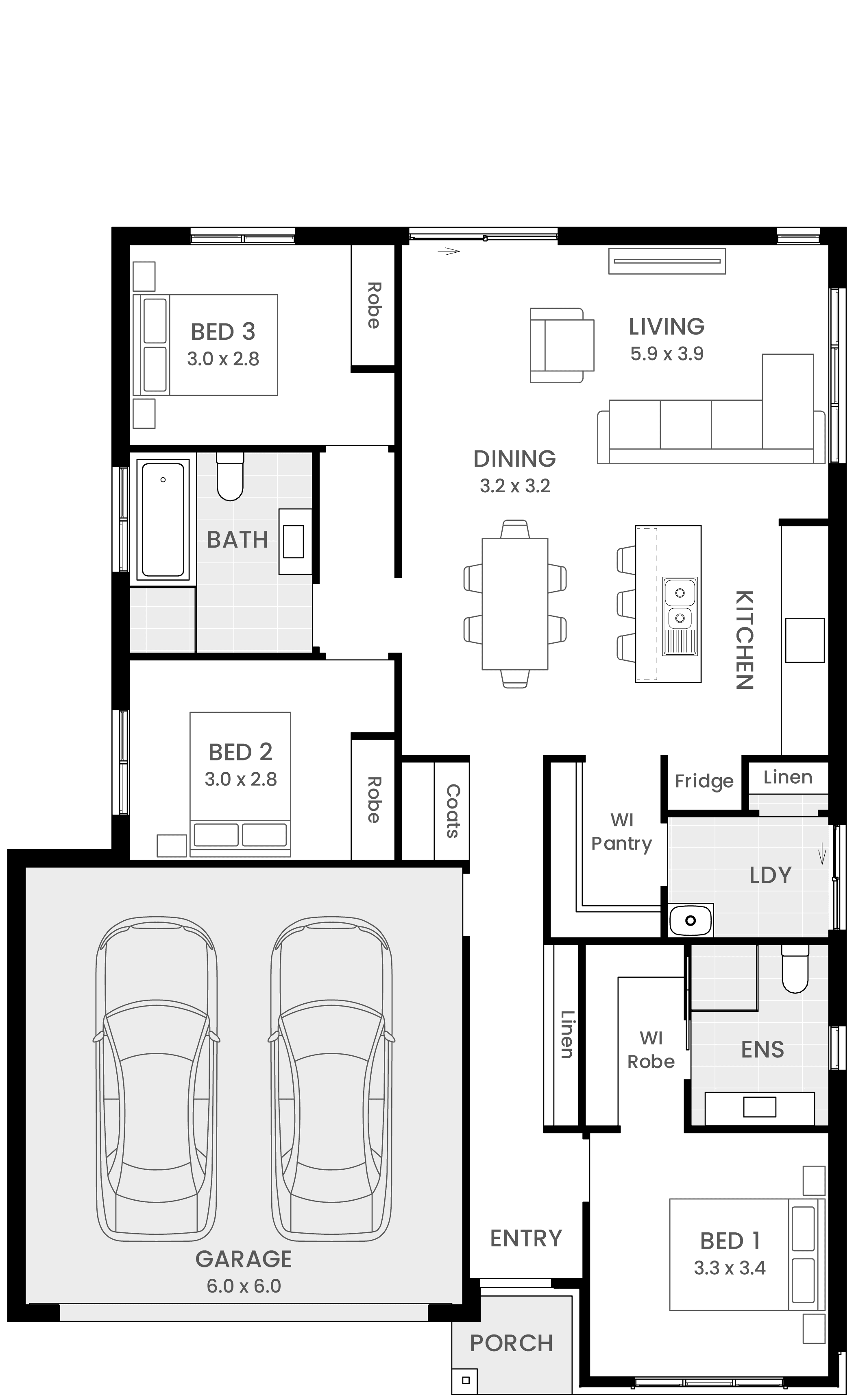 Fairview 18 single storey Home Design Floor Plan