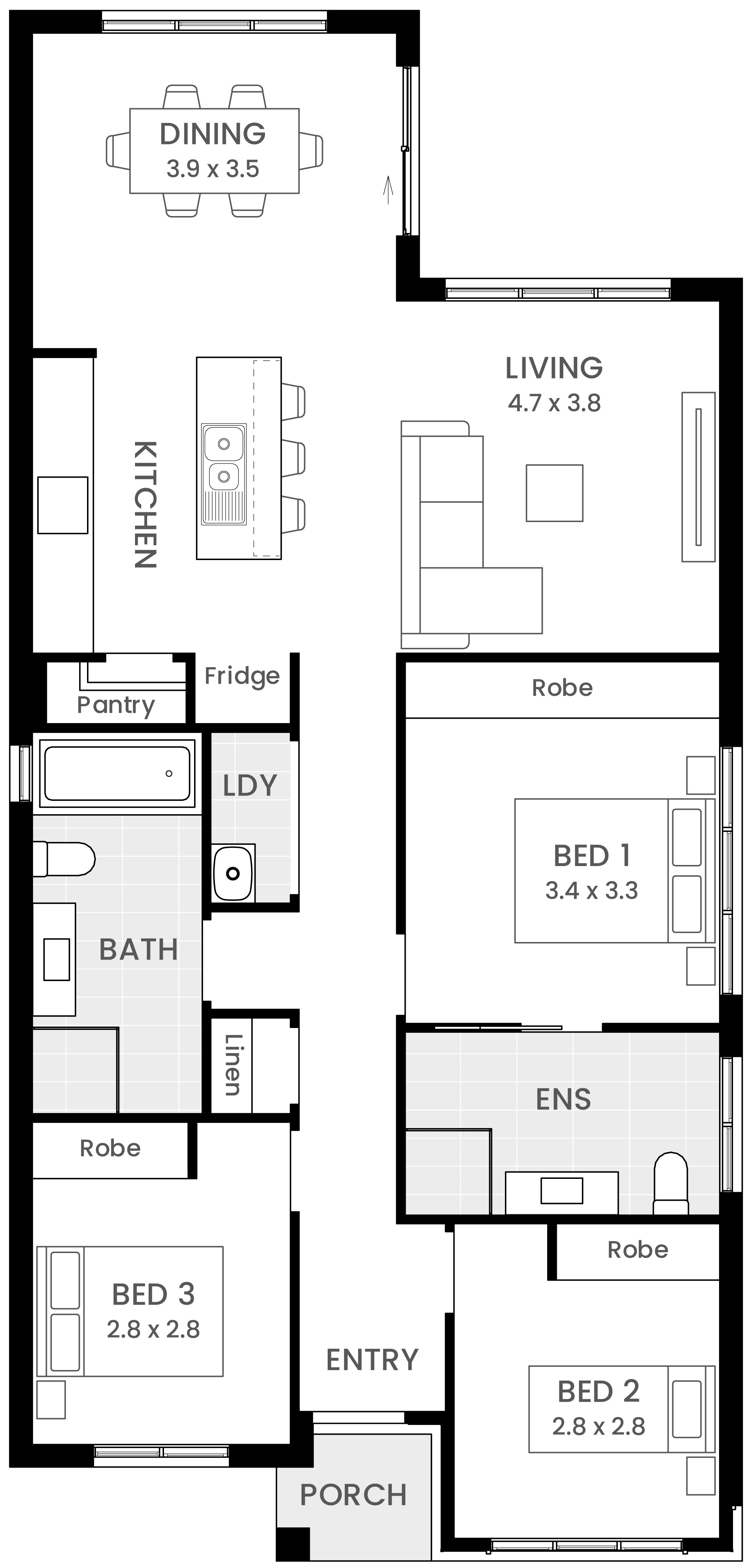 Lawson 12 single storey Home Design Floor Plan