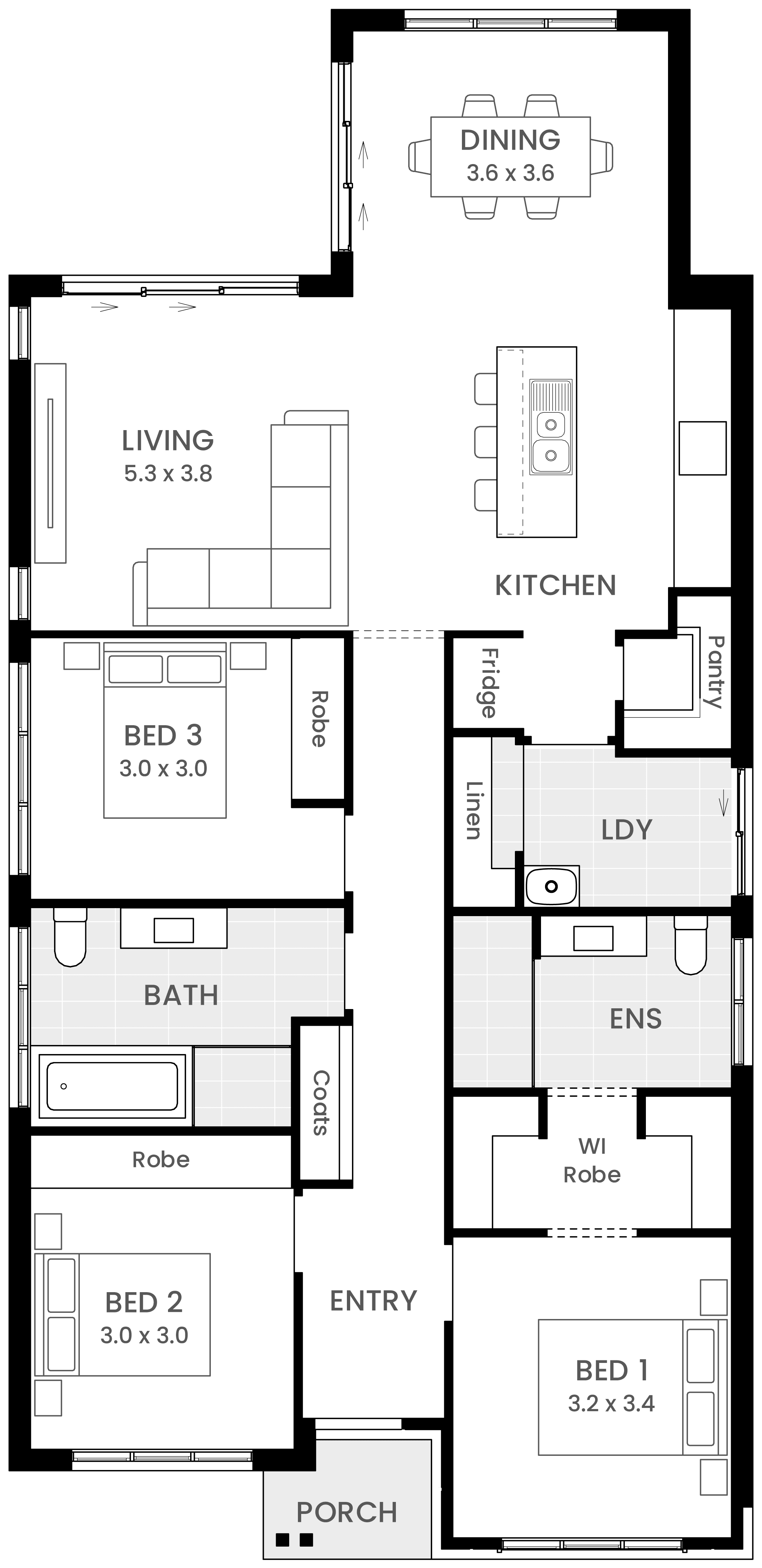 Kirby 14 single storey floor plan