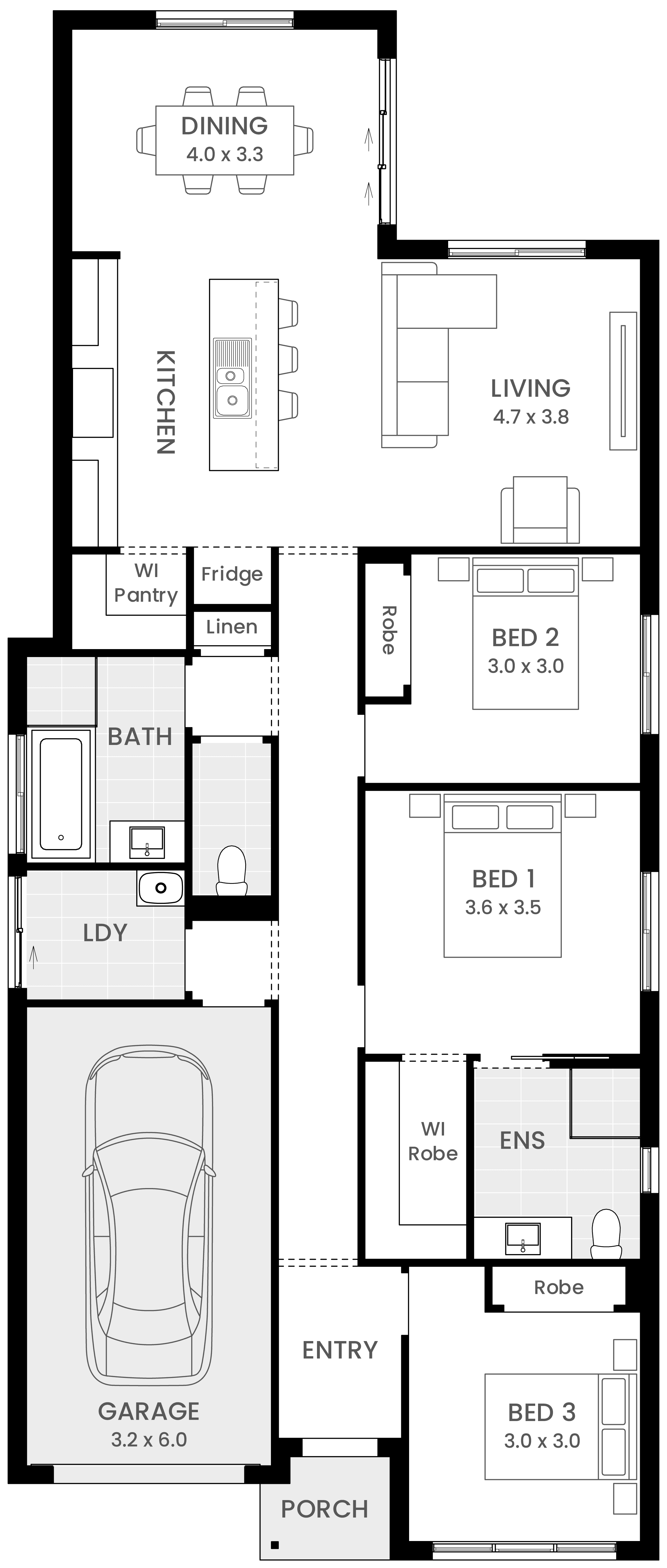 Somerset 17 single storey floor plan
