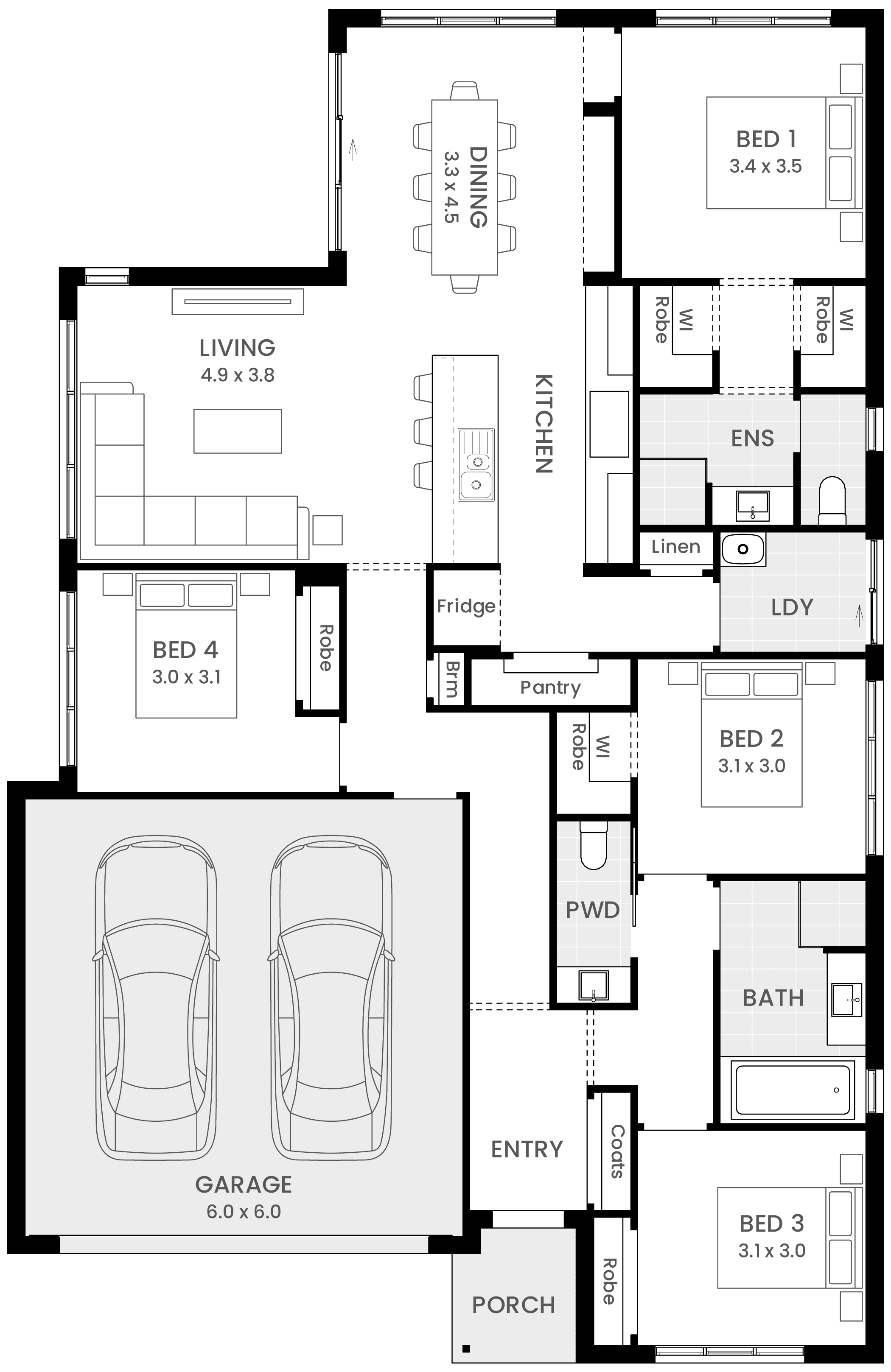 Otago 21 single storey Home Design