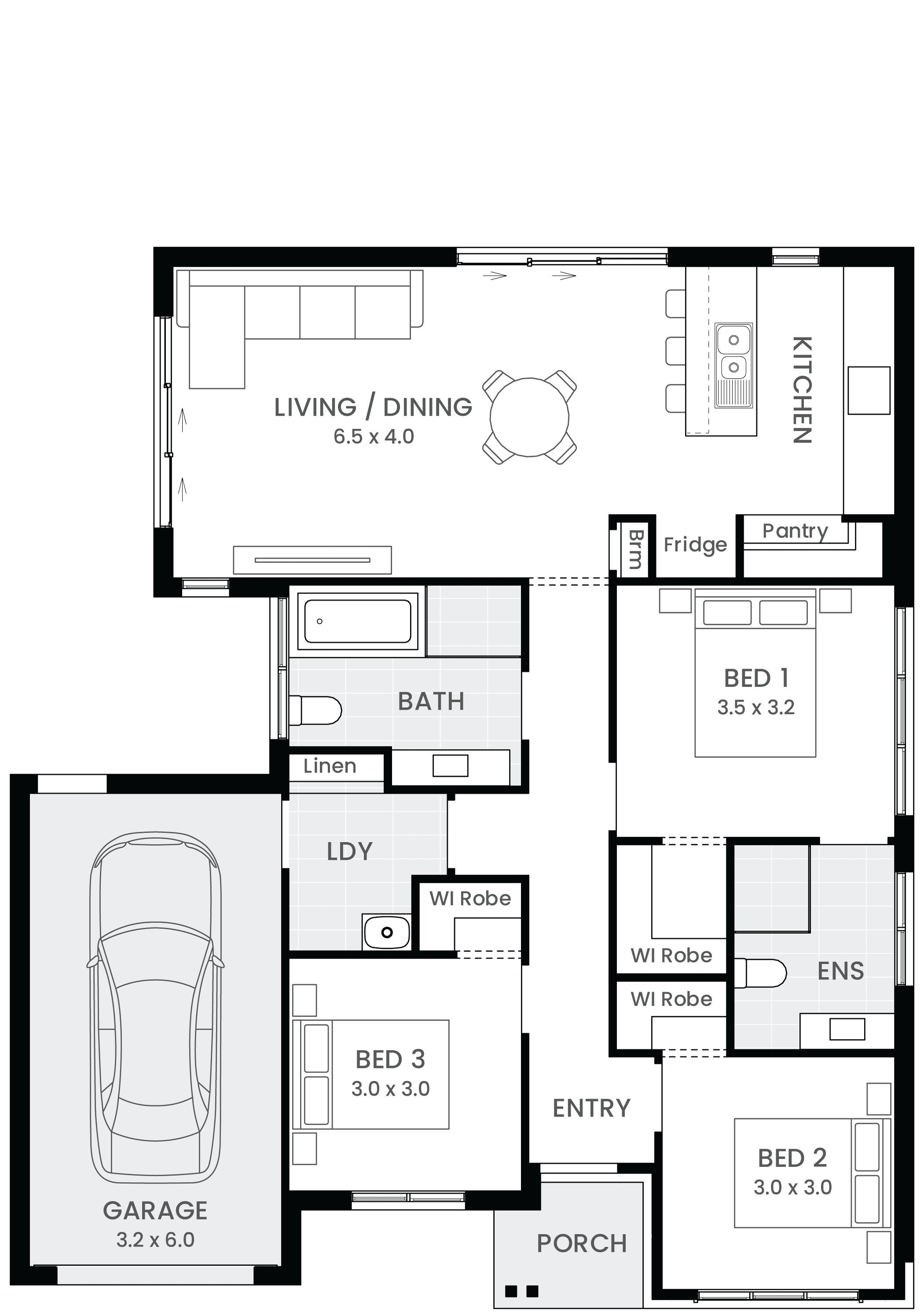 Fleetwood 14 Single Storey New Home Design Floor Plan